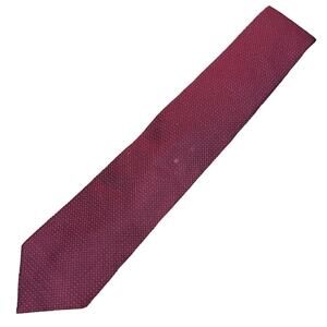 Merona Red Patterned Necktie 100% Silk